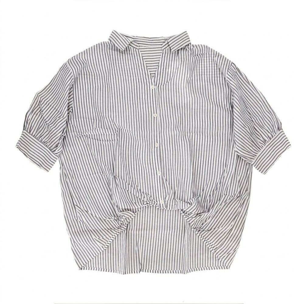 BACKYARD FAMILY「mitis シャツ ミティス 通販 スキッパーシャツ スキッパーブラウス ブラウス 夏 春夏 春秋」|シャツ・ブラウス|ブルー3