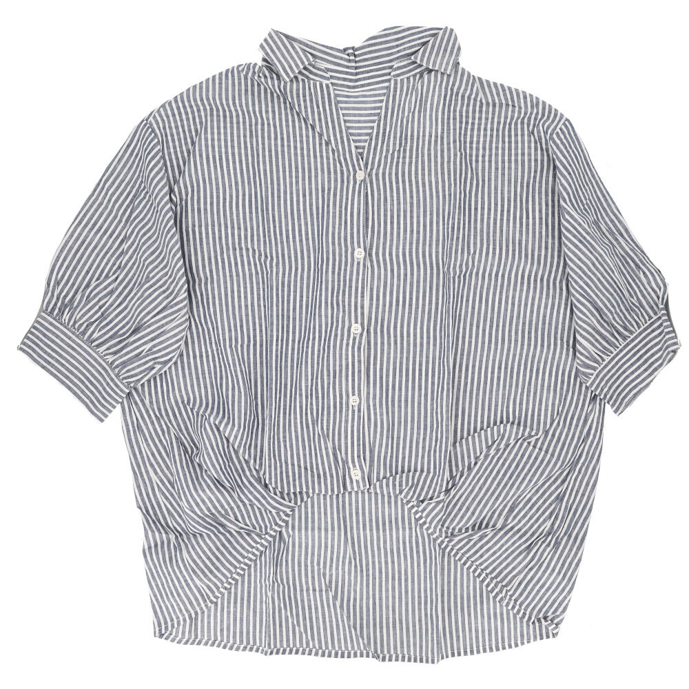 BACKYARD FAMILY「mitis シャツ ミティス 通販 スキッパーシャツ スキッパーブラウス ブラウス 夏 春夏 春秋」|シャツ・ブラウス|ブルー4