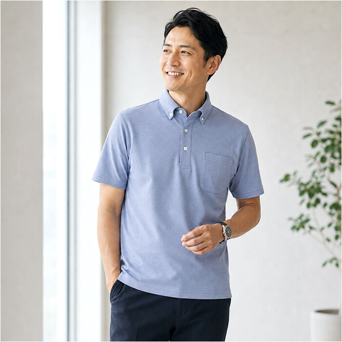 BACKYARD FAMILY「ポロシャツ 半袖 メンズ 通販 URBAN SQUARE 56372 アーバン スクエア 接触冷感」|その他|