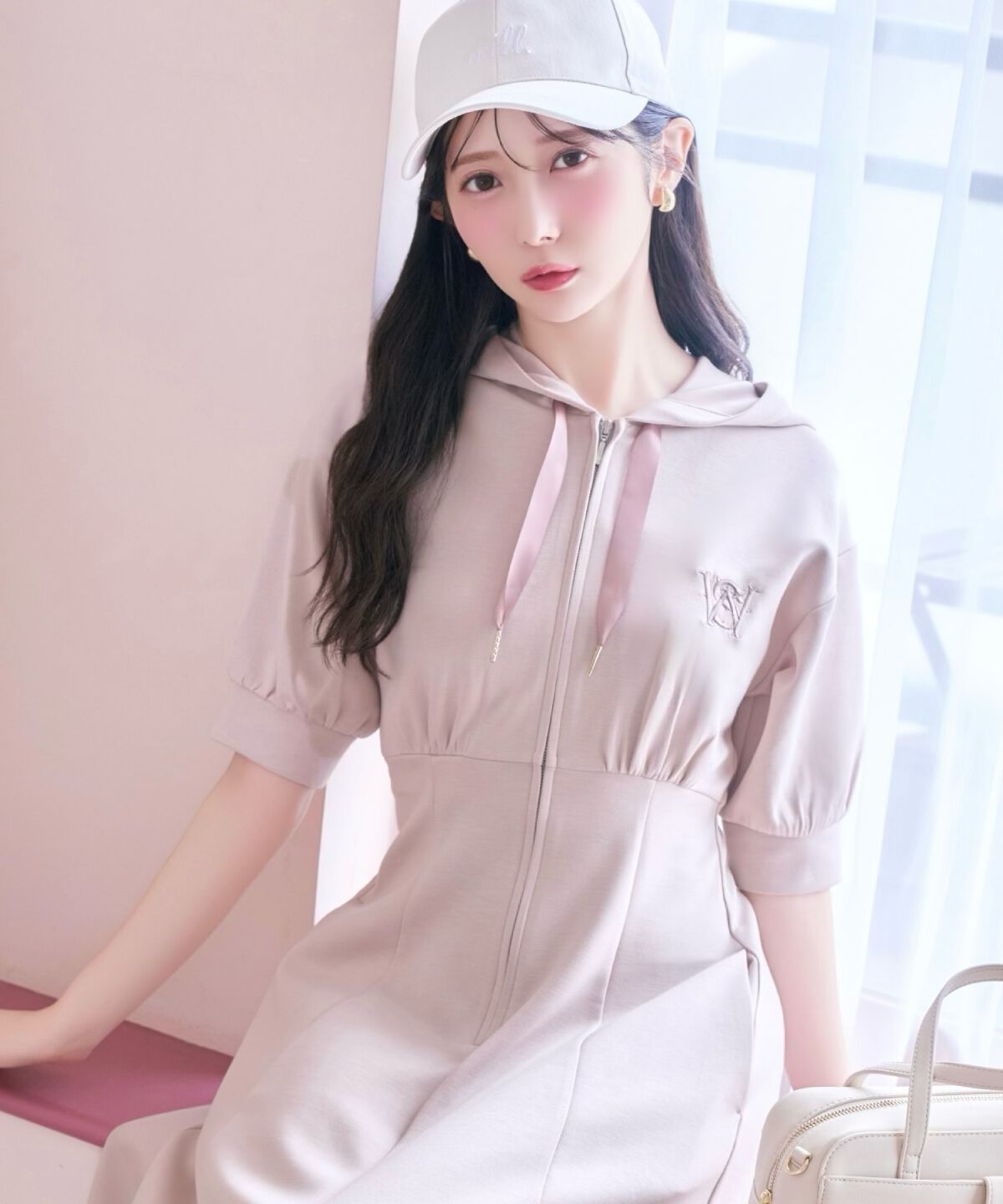 WILLSELECTION「フロントスリットパーカーワンピース」|ワンピース|