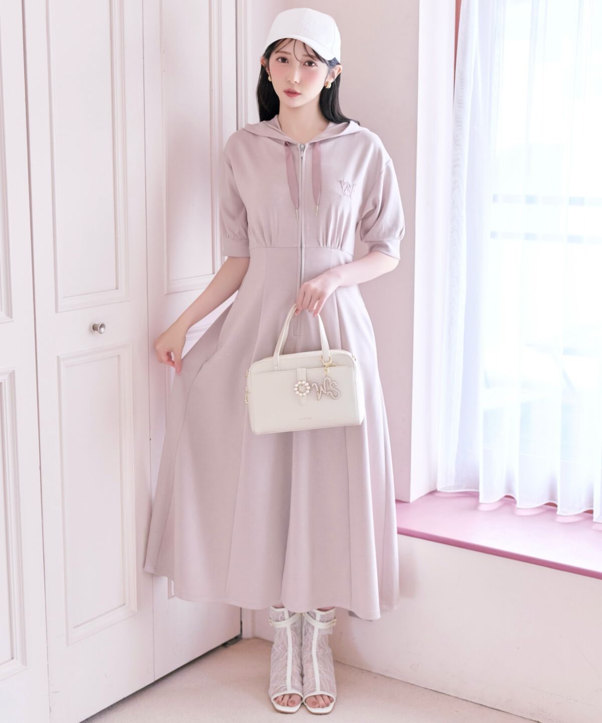 WILLSELECTION「フロントスリットパーカーワンピース」|ワンピース|
