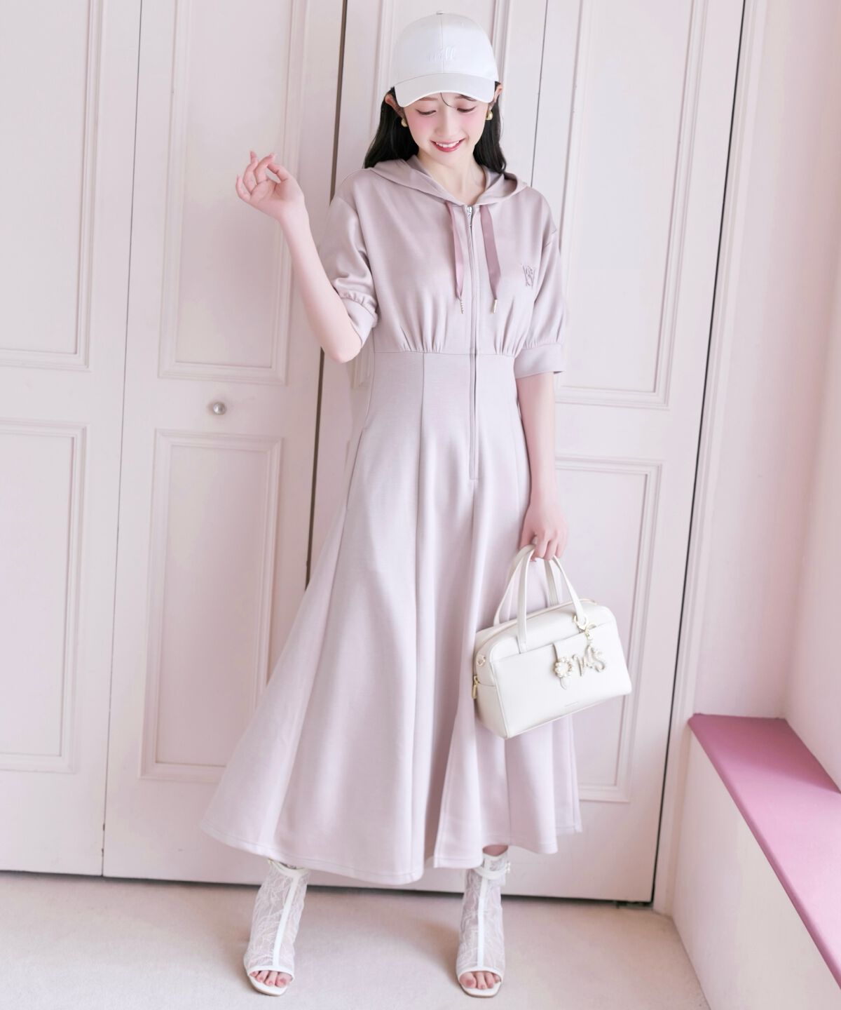 WILLSELECTION「フロントスリットパーカーワンピース」|ワンピース|