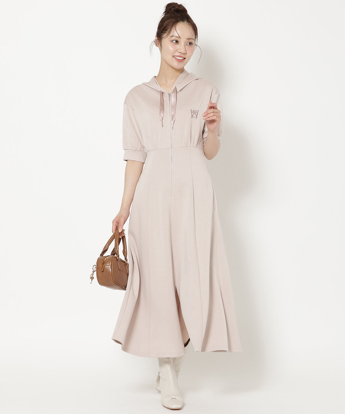 WILLSELECTION「フロントスリットパーカーワンピース」|ワンピース|