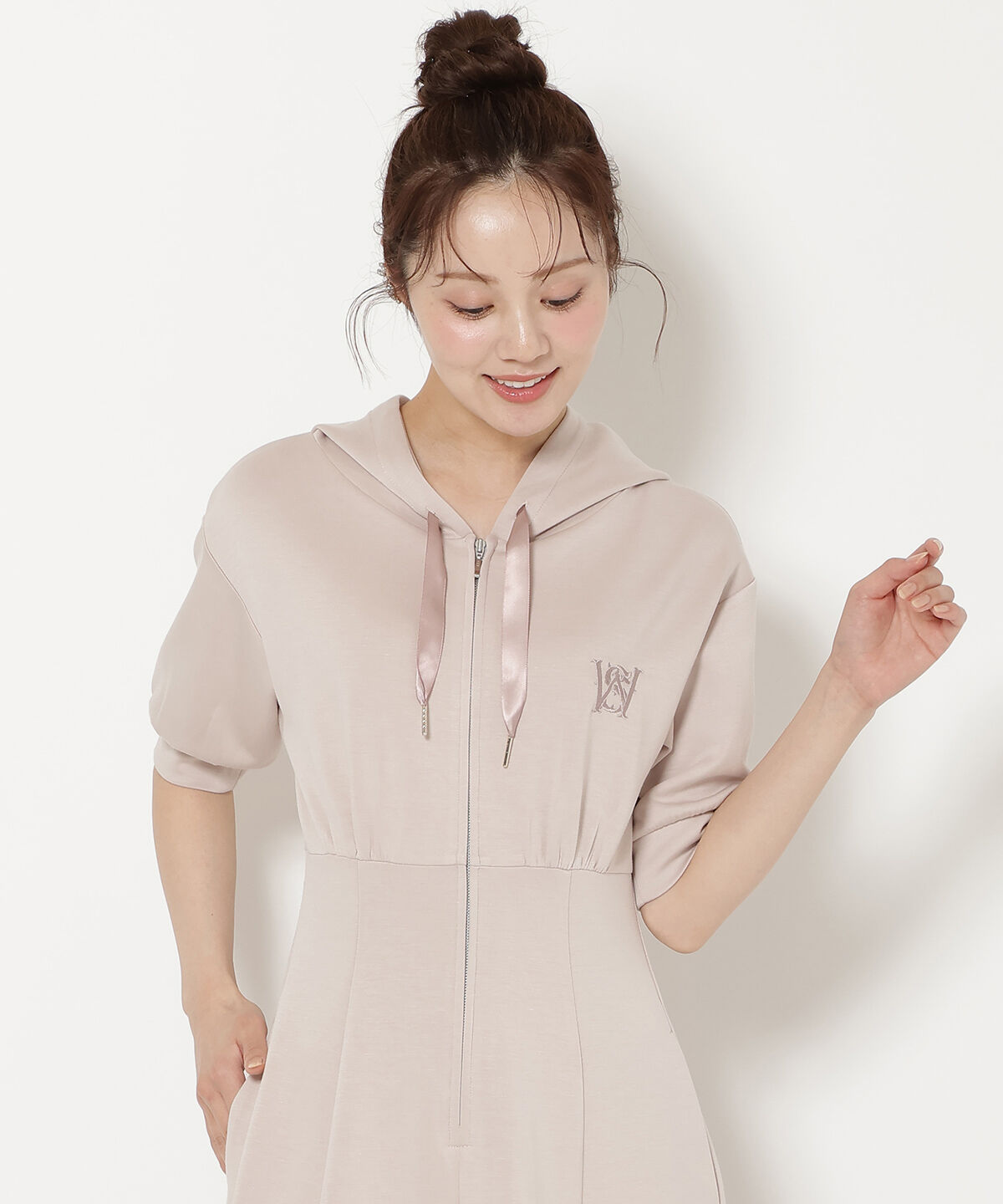 WILLSELECTION「フロントスリットパーカーワンピース」|ワンピース|