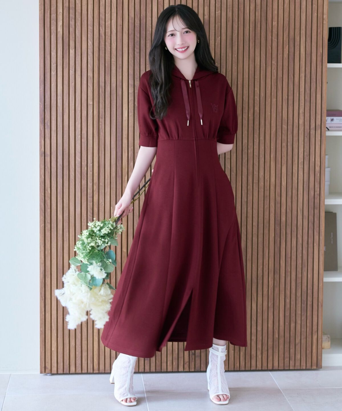 WILLSELECTION「フロントスリットパーカーワンピース」|ワンピース|