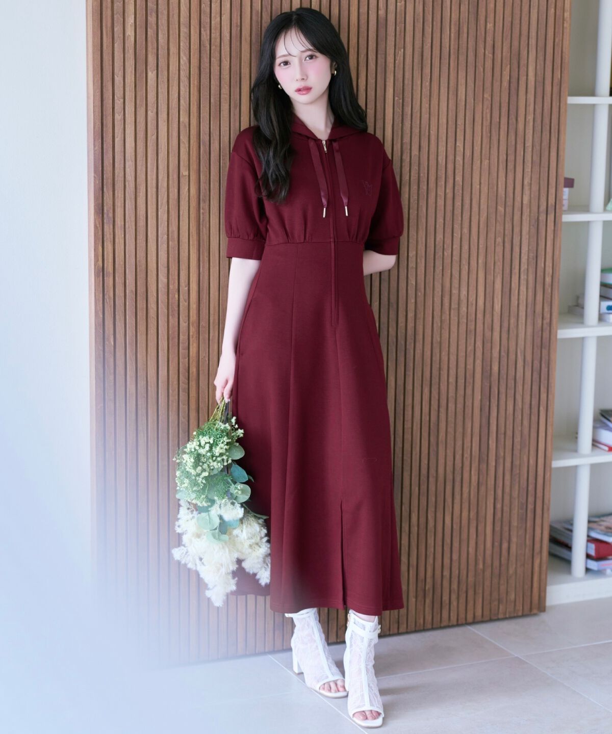 WILLSELECTION「フロントスリットパーカーワンピース」|ワンピース|