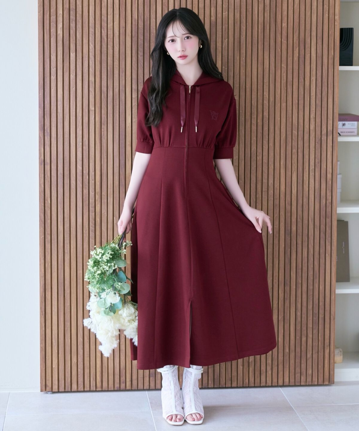 WILLSELECTION「フロントスリットパーカーワンピース」|ワンピース|