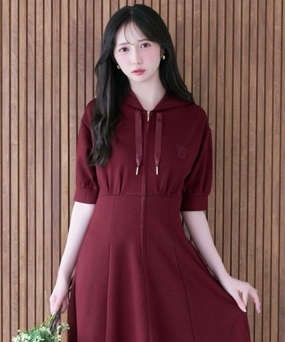 WILLSELECTION「フロントスリットパーカーワンピース」|ワンピース|