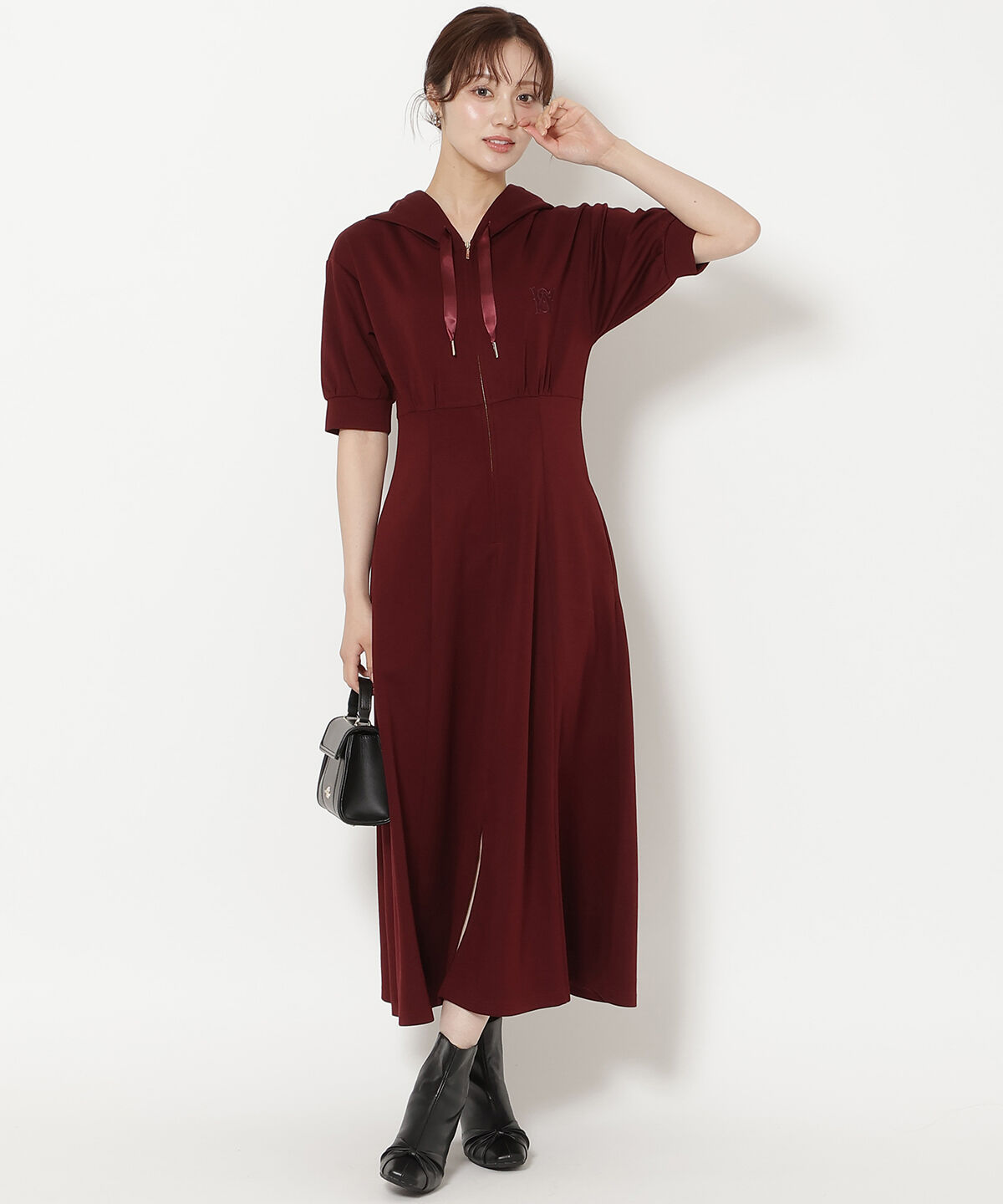 WILLSELECTION「フロントスリットパーカーワンピース」|ワンピース|