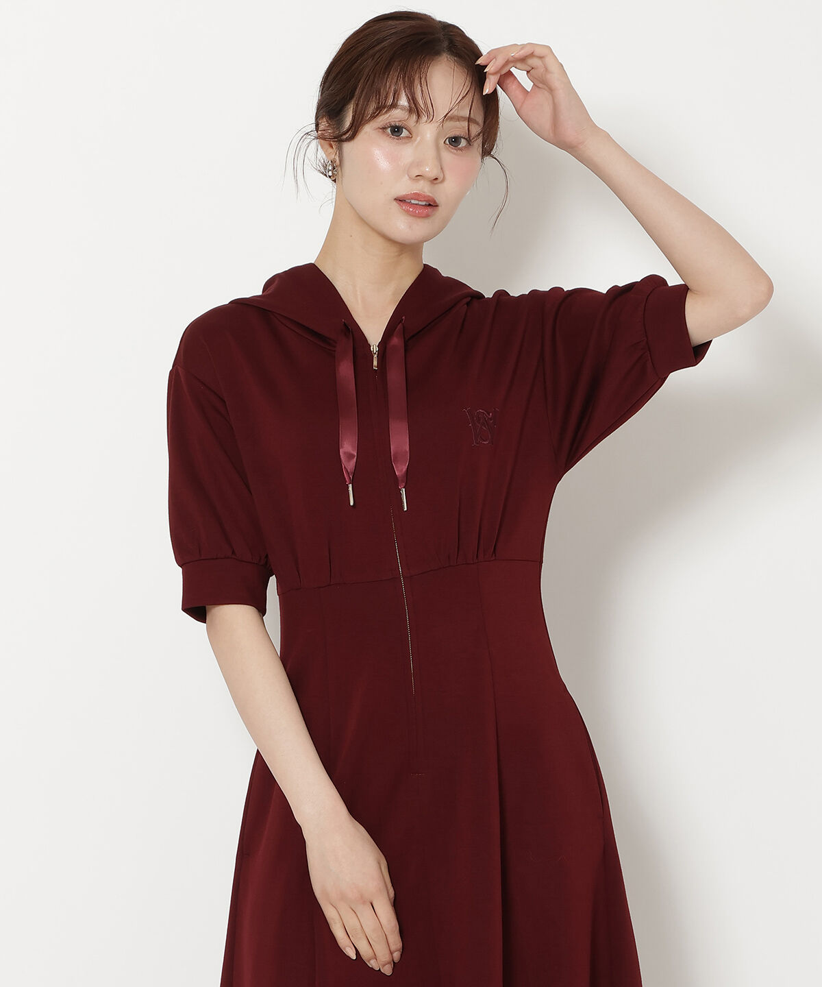 WILLSELECTION「フロントスリットパーカーワンピース」|ワンピース|
