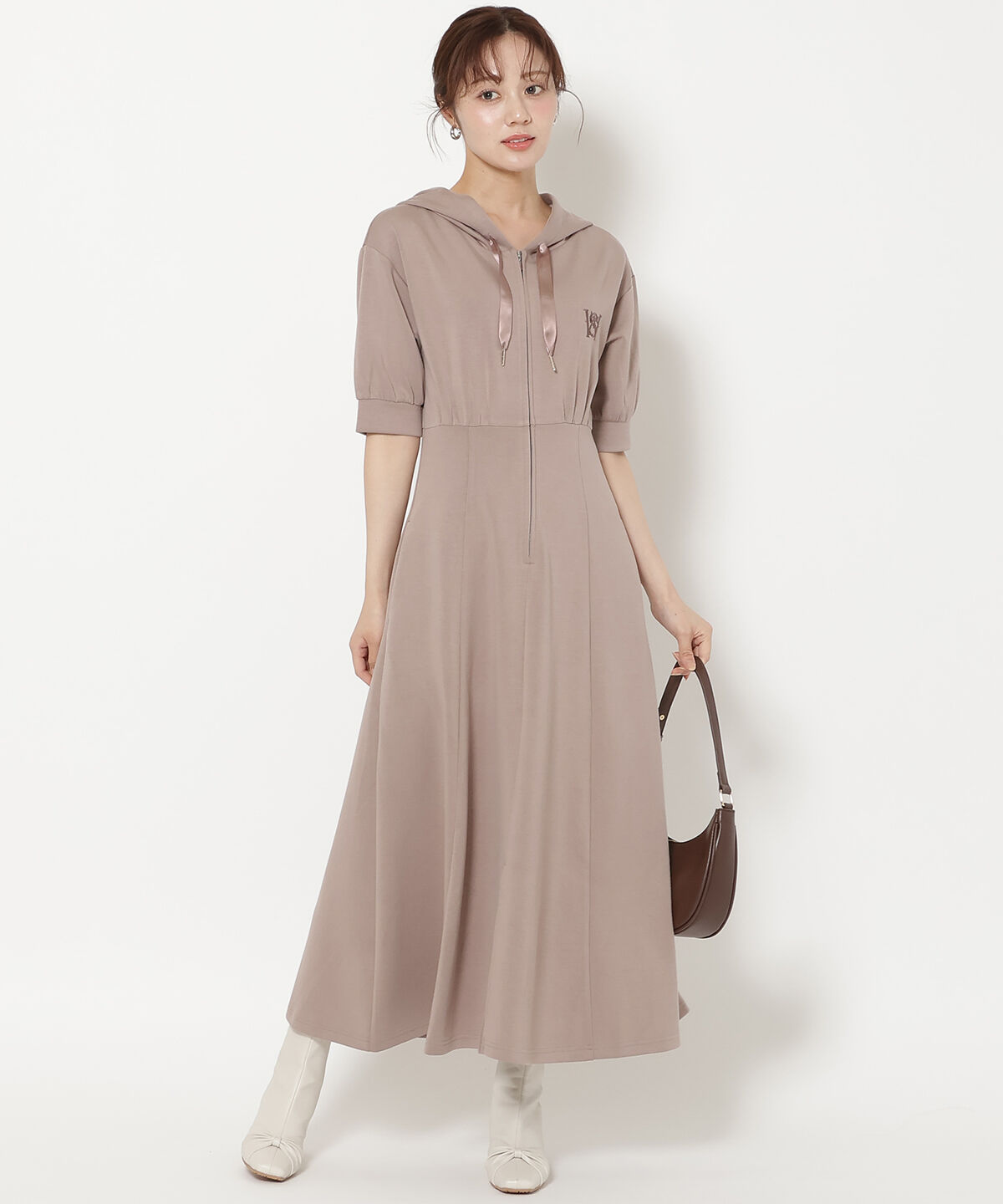 WILLSELECTION「フロントスリットパーカーワンピース」|ワンピース|