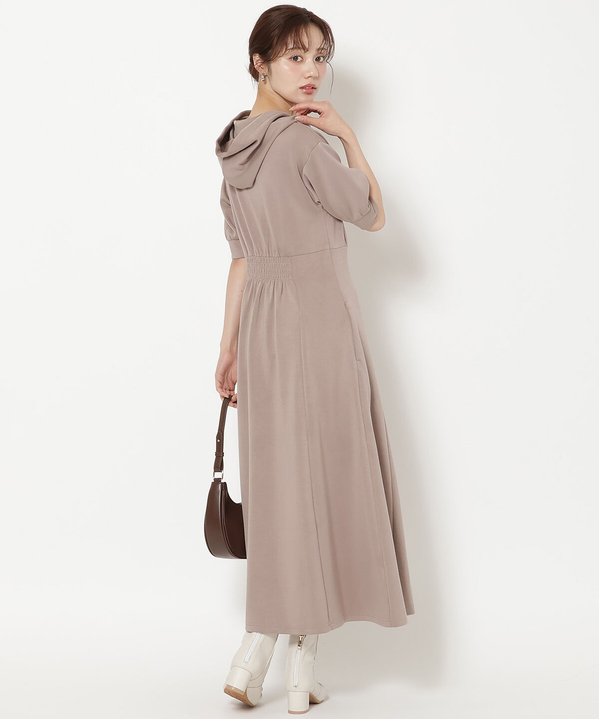 WILLSELECTION「フロントスリットパーカーワンピース」|ワンピース|