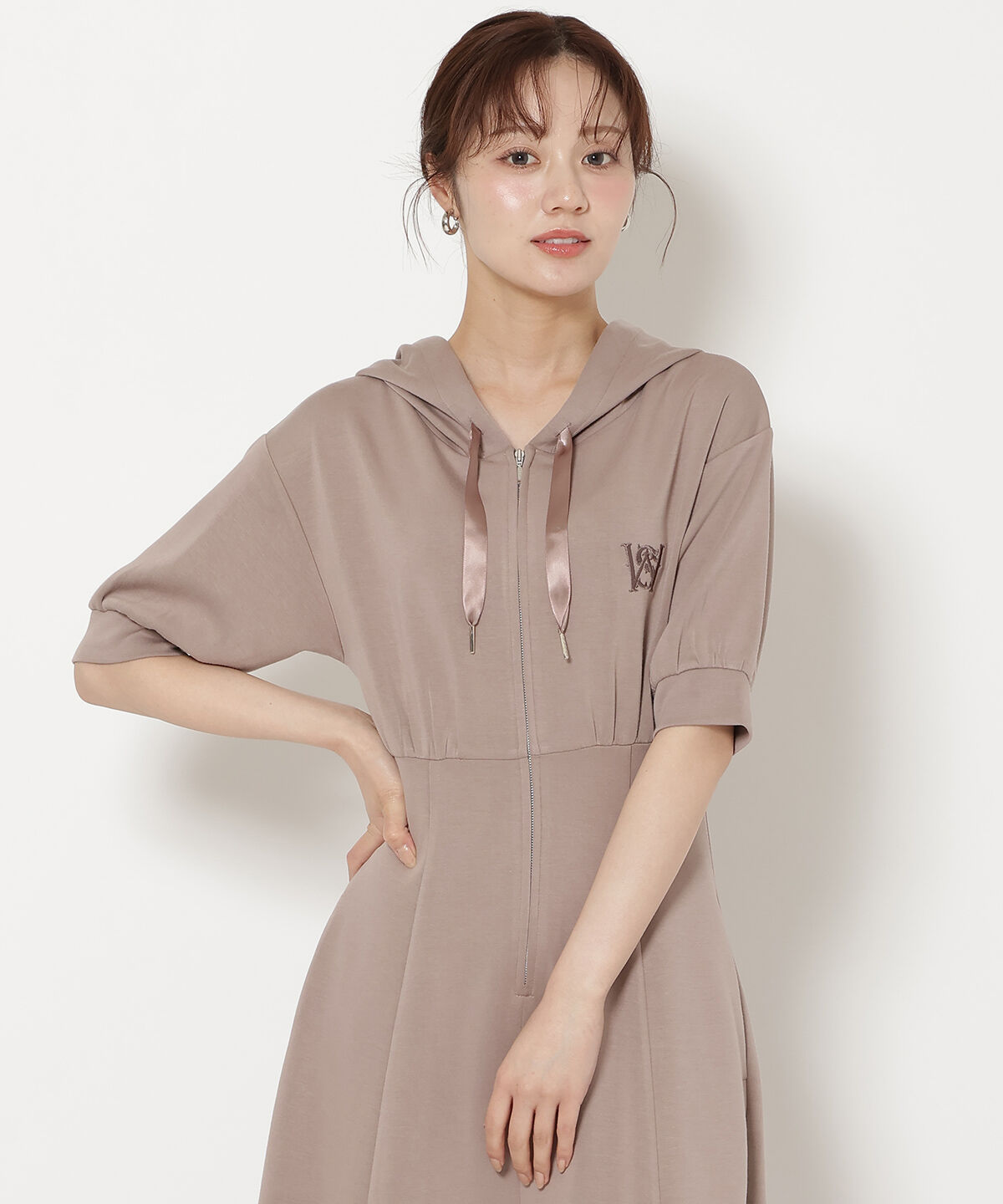 WILLSELECTION「フロントスリットパーカーワンピース」|ワンピース|