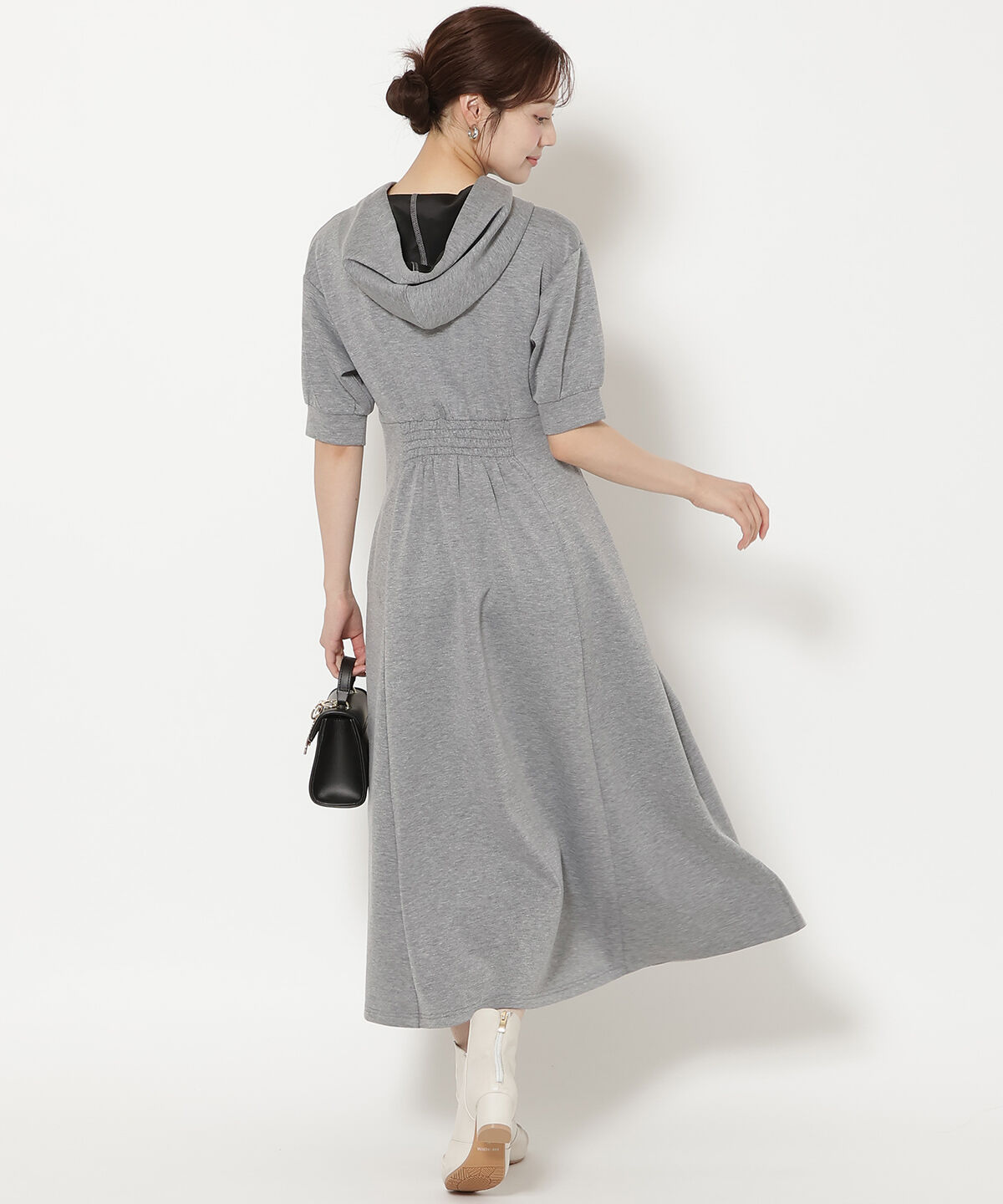 WILLSELECTION「フロントスリットパーカーワンピース」|ワンピース|