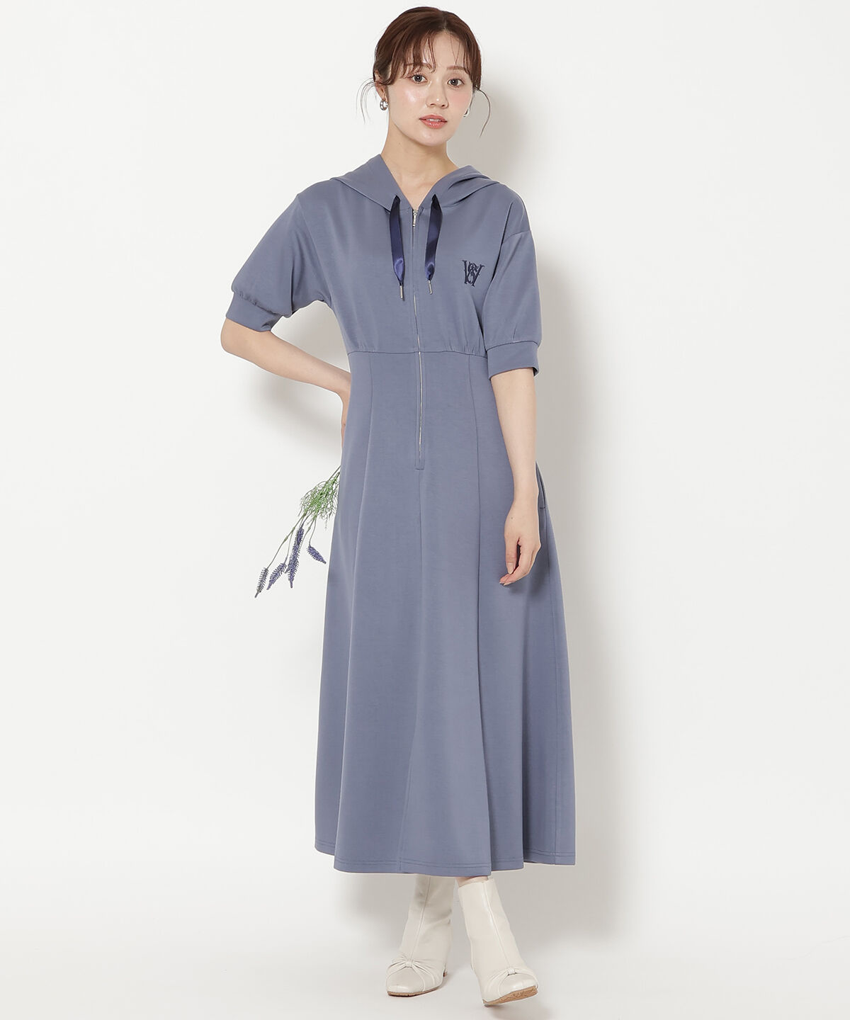 WILLSELECTION「フロントスリットパーカーワンピース」|ワンピース|