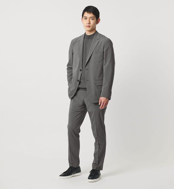 UNITED ARROWS「ライトパーテックス ノープリーツ パンツ UA COZY ウォッシャブル 2WAYストレッチ」|スラックス|