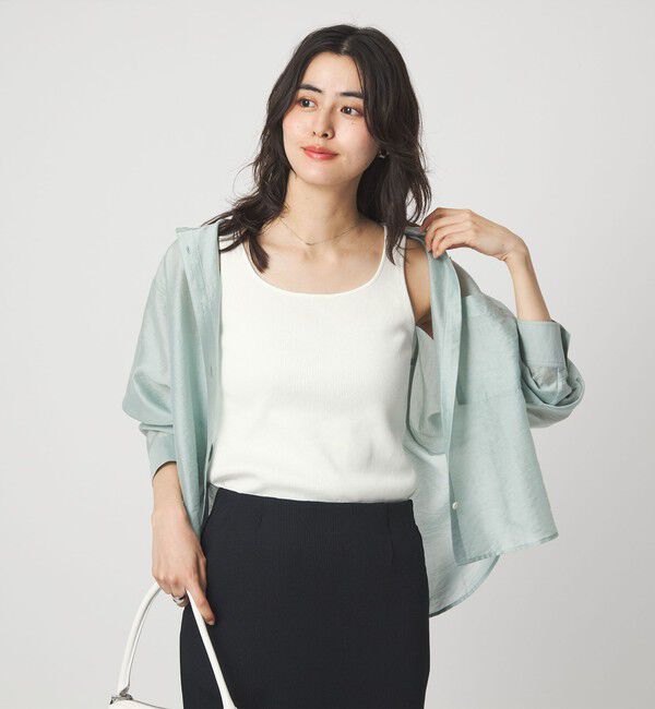 UNITED ARROWS green label relaxing「ブライトリブ タンクトップ」|タンクトップ|OFF WHITE