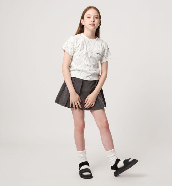 UNITED ARROWS green label relaxing「【COOL CHIC GIRLS STYLE】小花柄 Tシャツ / キッズ  120cm-160cm」|Tシャツ・カットソー|