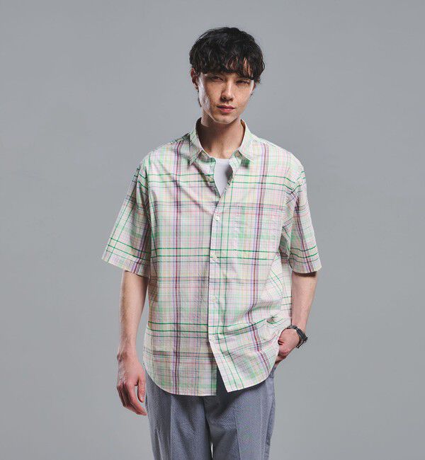 UNITED ARROWS green label relaxing「トーマスメイソン ジャストルーズ チェック柄 半袖 シャツ」|シャツ・ブラウス|
