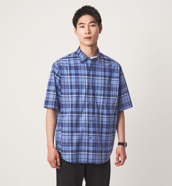 UNITED ARROWS green label relaxing「トーマスメイソン ジャストルーズ チェック柄 半袖 シャツ」|シャツ・ブラウス|
