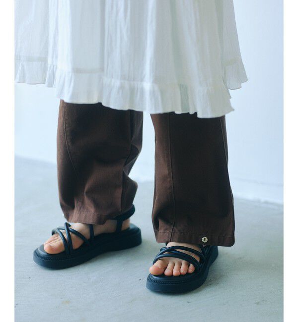 UNITED ARROWS green label relaxing「パテッド サンダル  / キッズ  17cm-23cm」|スニーカー|