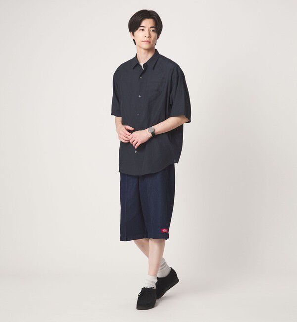 UNITED ARROWS green label relaxing「シアー ギンガムチェック ジャストルーズ 半袖 シャツ」|シャツ・ブラウス|