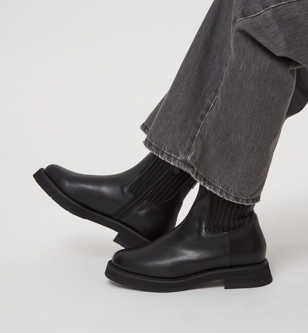 UNITED ARROWS green label relaxing「ストレッチ ショートブーツ / サイドゴア / 撥水」|ロングブーツ|