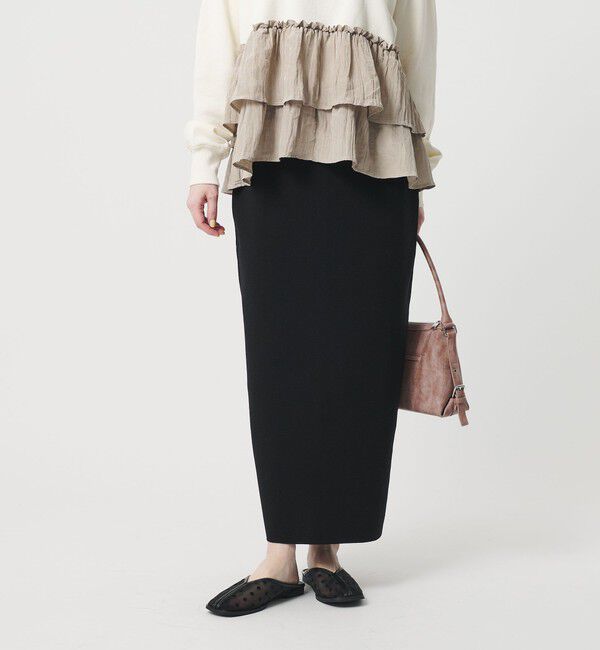 BEAUTY&YOUTH UNITED ARROWS「【WEB限定 Wardrobe DAILY MINIMAL】ミラノリブ ニットスカート ウォッシャブル」|スカート|