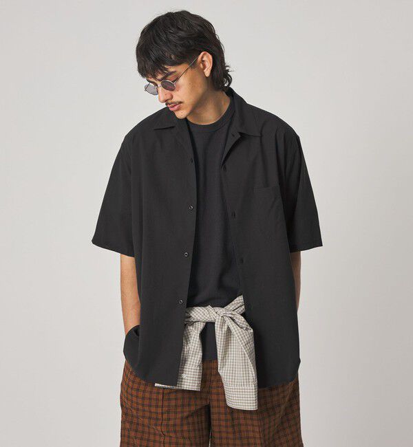 STEVEN ALAN「＜Steven Alan＞ コットン/ウール ボイル オープンカラー シャツ BOX」|シャツ・ブラウス|