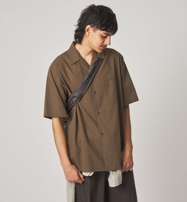 STEVEN ALAN「＜Steven Alan＞ コットン/ウール ボイル オープンカラー シャツ BOX」|シャツ・ブラウス|