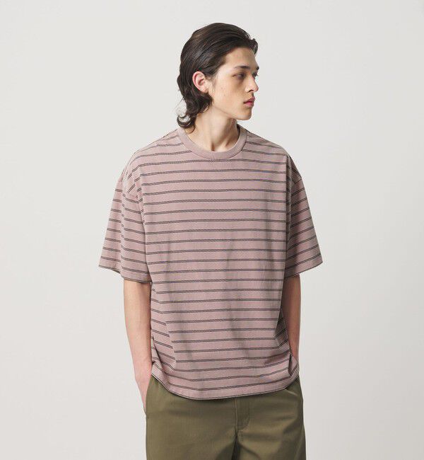 MONKEY TIME「ウォッシュド ボーダー Tシャツ」|Tシャツ・カットソー|