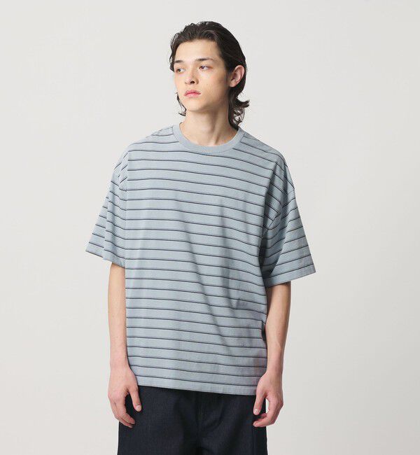 MONKEY TIME「ウォッシュド ボーダー Tシャツ」|Tシャツ・カットソー|