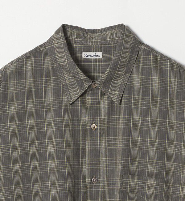 STEVEN ALAN「＜Steven Alan＞ スラブ チェック レギュラーカラー シャツ LOOSE」|シャツ・ブラウス|