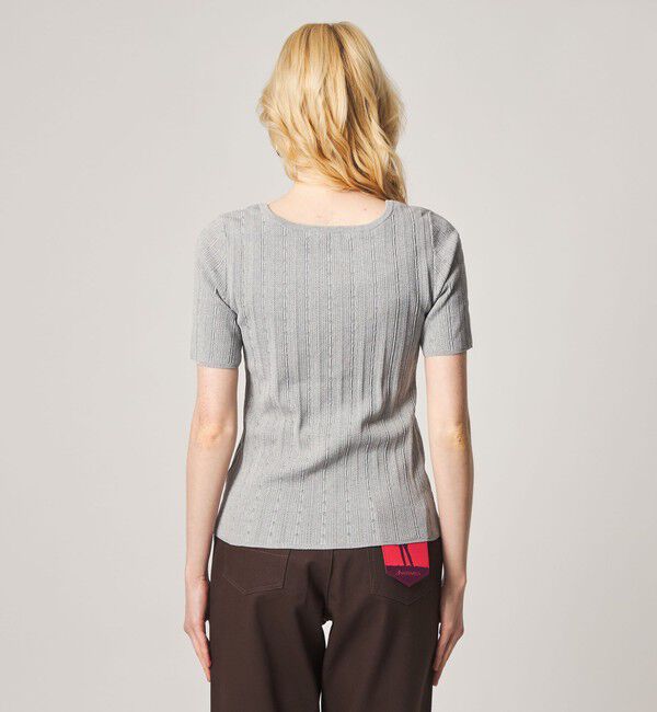 STEVEN ALAN「＜Steven Alan＞アイレット リブ ヘンリーネック プルオーバー」|ニット・セーター|
