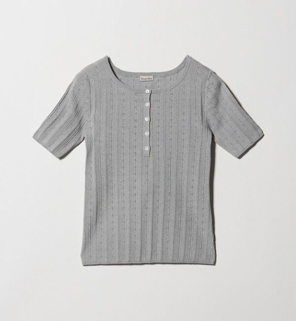 STEVEN ALAN「＜Steven Alan＞アイレット リブ ヘンリーネック プルオーバー」|ニット・セーター|