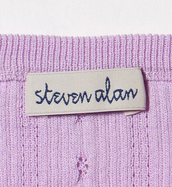 STEVEN ALAN「＜Steven Alan＞アイレット リブ ヘンリーネック プルオーバー」|ニット・セーター|