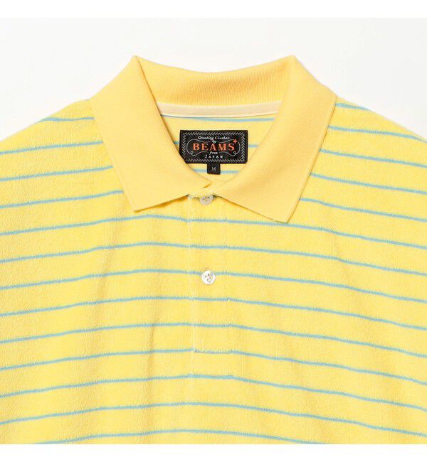 BEAMS PLUS「Pile Polo Stripe」|ポロシャツ|