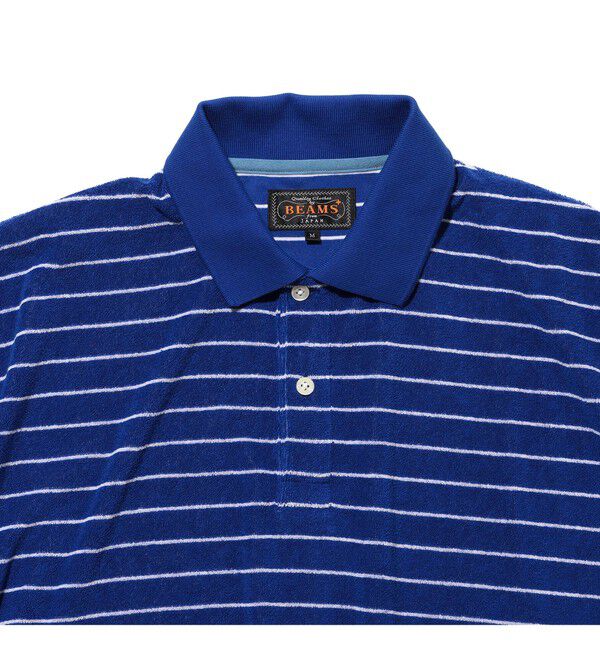 BEAMS PLUS「Pile Polo Stripe」|ポロシャツ|
