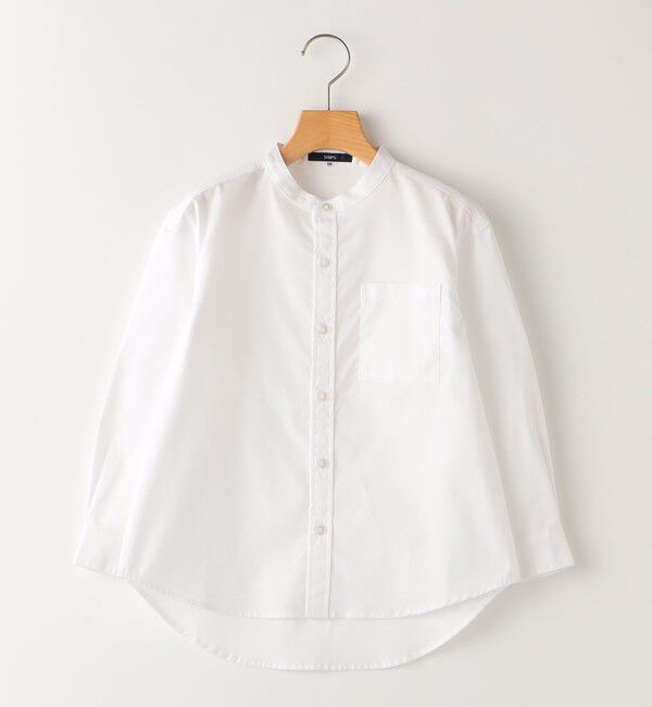 SHIPS KIDS「SHIPS KIDS:100～130cm / オックスフォード バンドカラー シャツ」|シャツ・ブラウス|