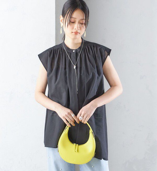 SHIPS for women「〈手洗い可能〉コットン リップル アシメ ブラウス ◇」|シャツ・ブラウス|