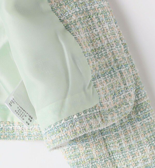 SHIPS Colors 「SHIPS Colors: 110～130cm / オケージョン ツイードライク ジャケット」|ノーカラージャケット|