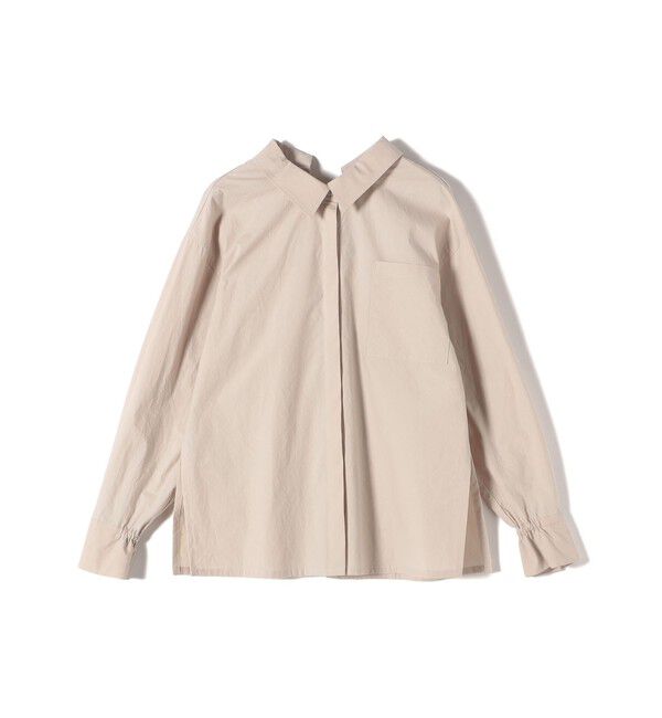 SHIPS for women「【WEB限定】〈洗濯機可能〉バックデザイン レギュラーカラー シャツ」|シャツ・ブラウス|