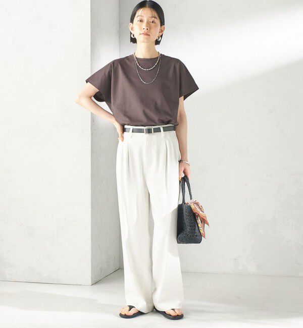 SHIPS for women「〈接触冷感〉ポンチ ドルマン TEE」|Tシャツ・カットソー|