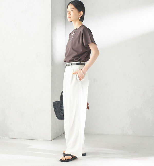 SHIPS for women「〈接触冷感〉ポンチ ドルマン TEE」|Tシャツ・カットソー|