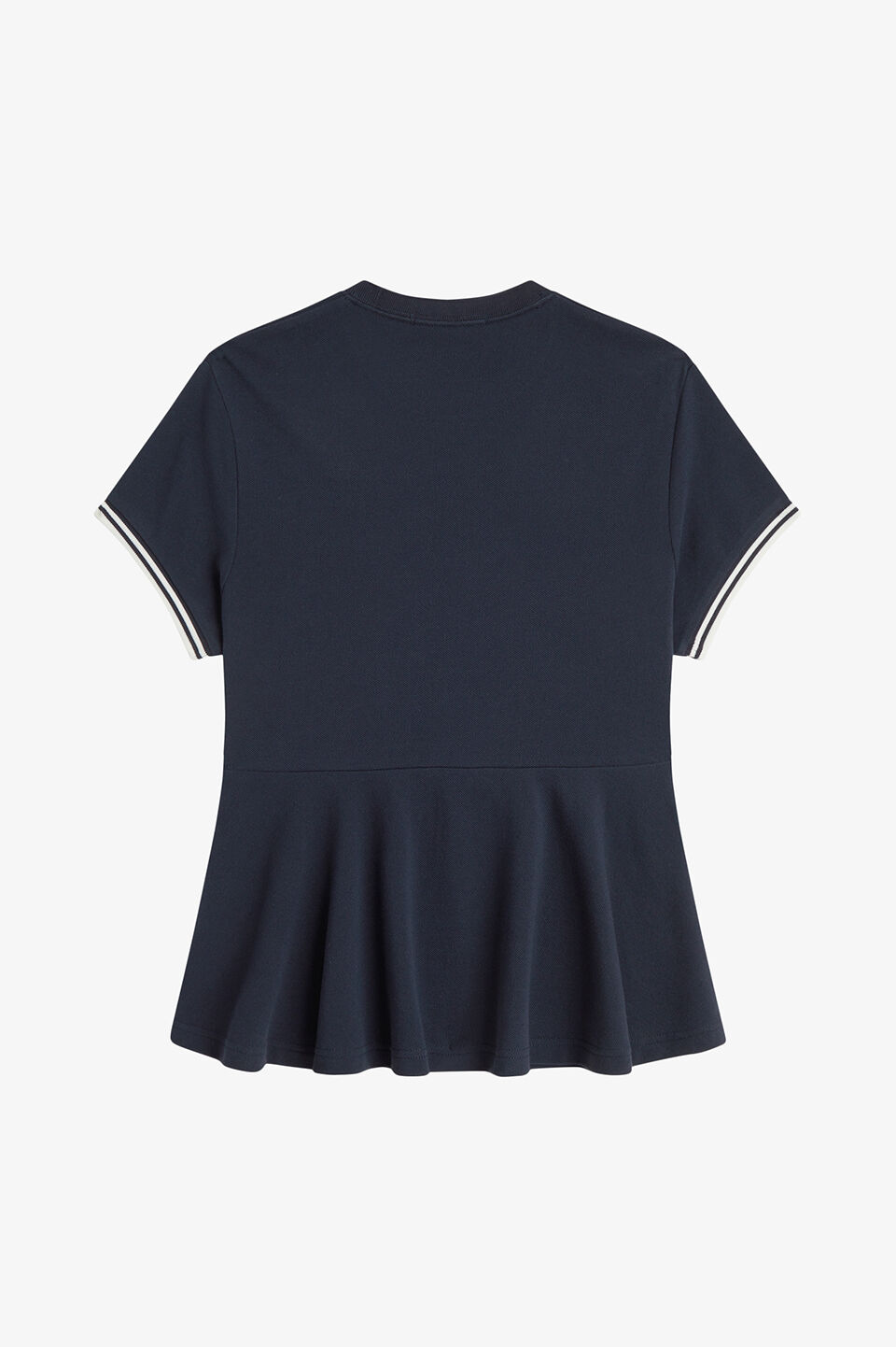 FRED PERRY 「Peplum Pique T-Shirt／ペプラム鹿の子Tシャツ」|Tシャツ・カットソー|