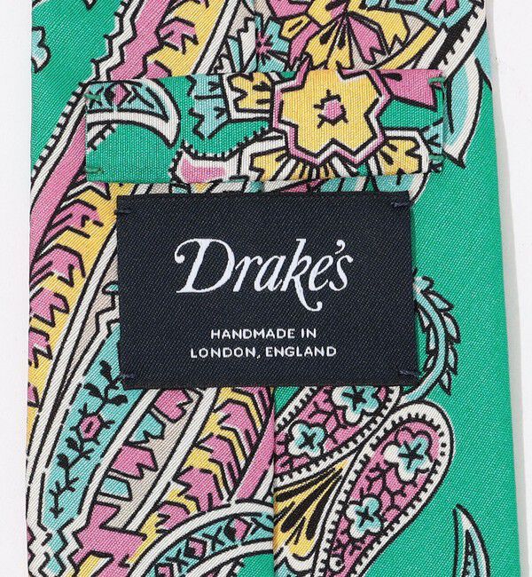 TOMORROWLAND GOODS「Drake&rsquo;ｓ シルクプリント ペイズリー柄ネクタイ」|ネクタイ・蝶ネクタイ|