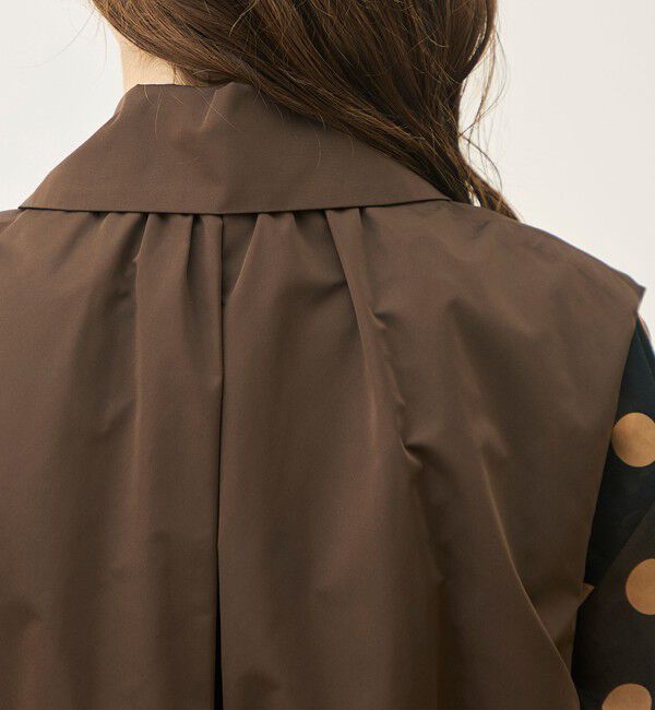 TOMORROWLAND collection「ポリステルシルクタフタ ステンカラーコクーンジレ」|ベスト・ジレ|