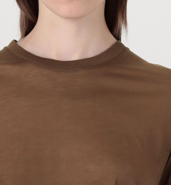 TOMORROWLAND GOODS「BASERANGE バンブー クルーネックプルオーバー」|Tシャツ・カットソー|