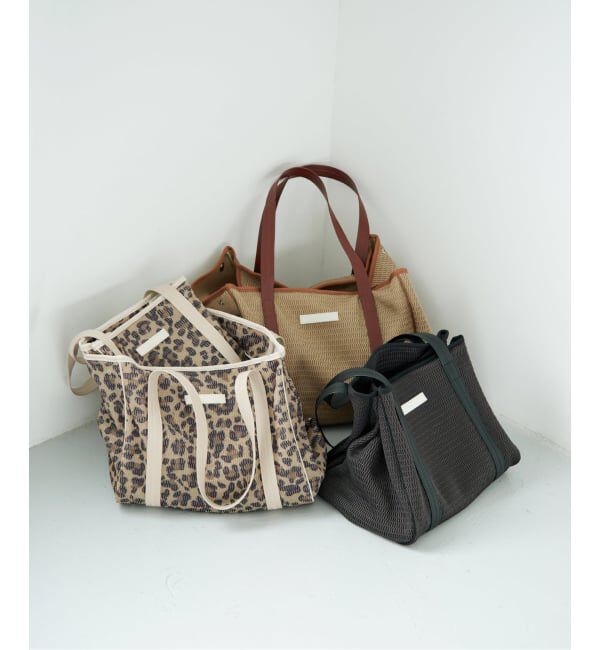 IENA「《洗濯機洗い可》qbag paris/キューバッグ パリ 別注NEST ZIP M バッグ」|トートバッグ|