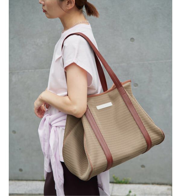IENA「《洗濯機洗い可》qbag paris/キューバッグ パリ 別注NEST ZIP L バッグ」|トートバッグ|